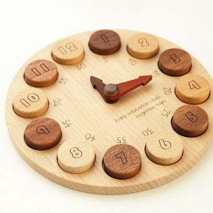 Montessori Lernuhr aus Massivholz – Zeit verstehen spielerisch lernen
