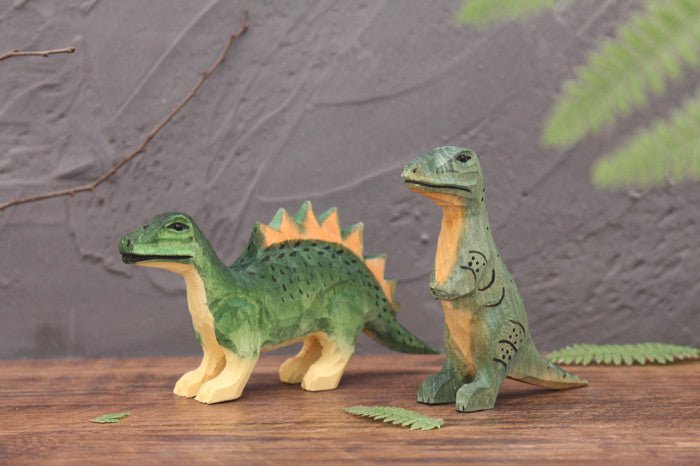Dinosaurier Figuren aus Holz für Kinder - Fantasievolles Lernen - Rabadu