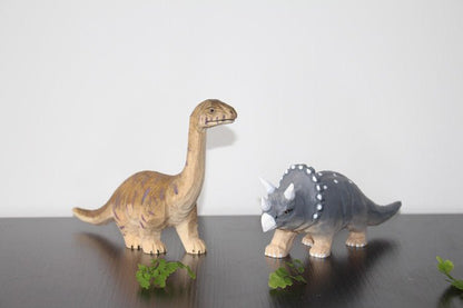 Dinosaurier Figuren aus Holz für Kinder - Fantasievolles Lernen - Rabadu