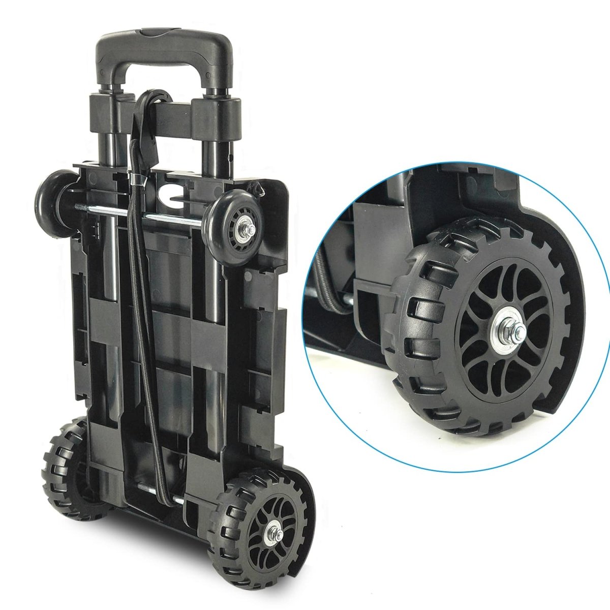 Folding Hand Truck 100lbs Capacity - Rabadu